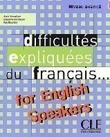 DIFFICULTES DU FRNCAIS FOR ENGLISH SPEAKERS LIVRE