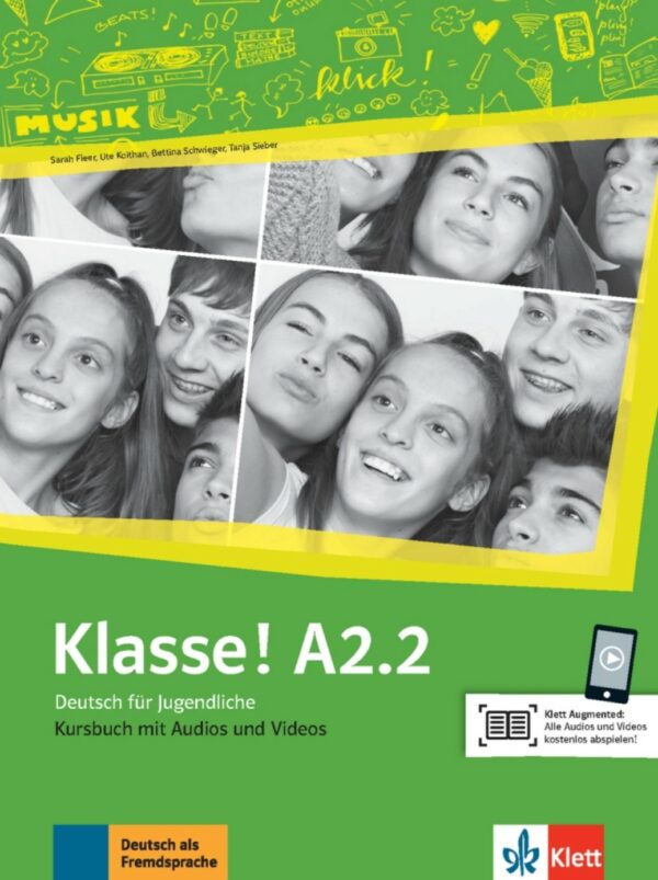 Klasse A2.2 – Kursbuch mit Audios und Videos online