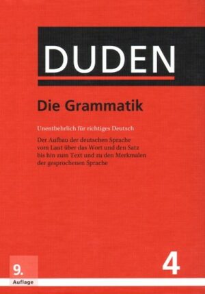 Duden Band 4 Die Grammatik Neu